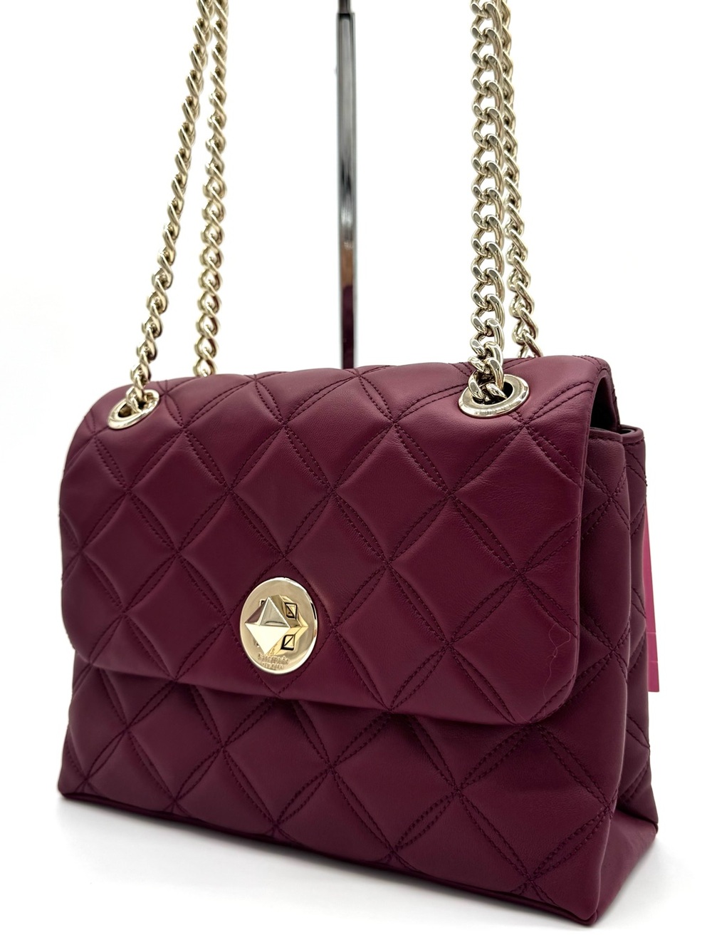Kate Spade Natalia Small Flap Crossbody Bag in Blackberry